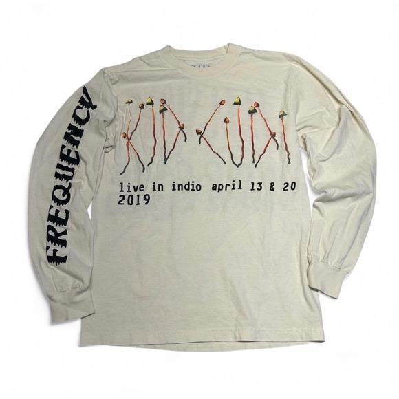 Kid Cudi Other - Kid Cudi CPFM Coachella 2019 Illusions Long Sleeve Shirt Cream Small 0124